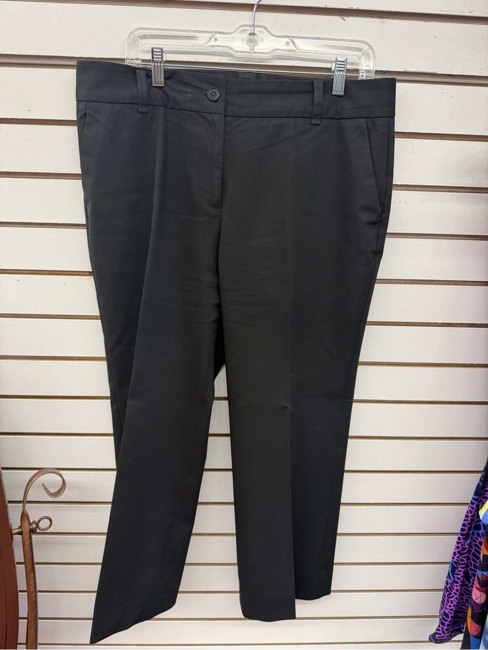 Talbots Heritage Black Straight Leg Dress Pants Petite 14P Career Slacks